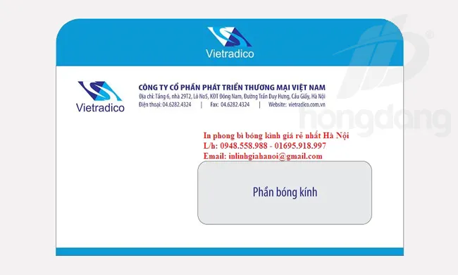 in phong bì logo chất lượng cao